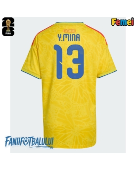 Columbia Yerry Mina #13 Echipament de Fotbal Replică Mondial 2026 Femei Acasa
